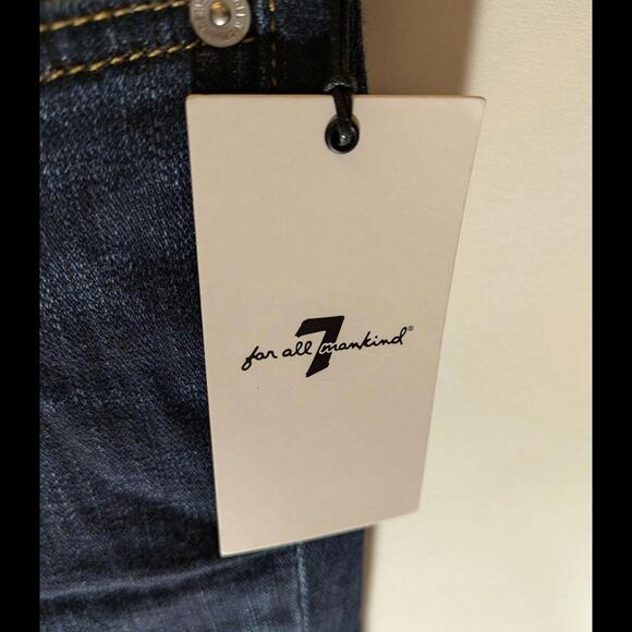 NWT $208 Womens 7 For All Mankind Original Bootcut CLX Denim Blue Jeans Size 27 - Picture 2 of 5